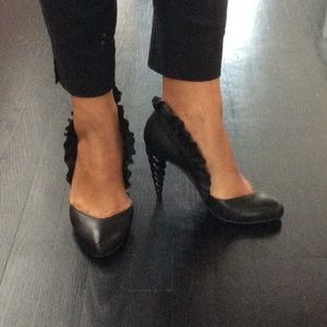 Jeffrey Campbell Black Pumps w/ Unicorn 3” Heel